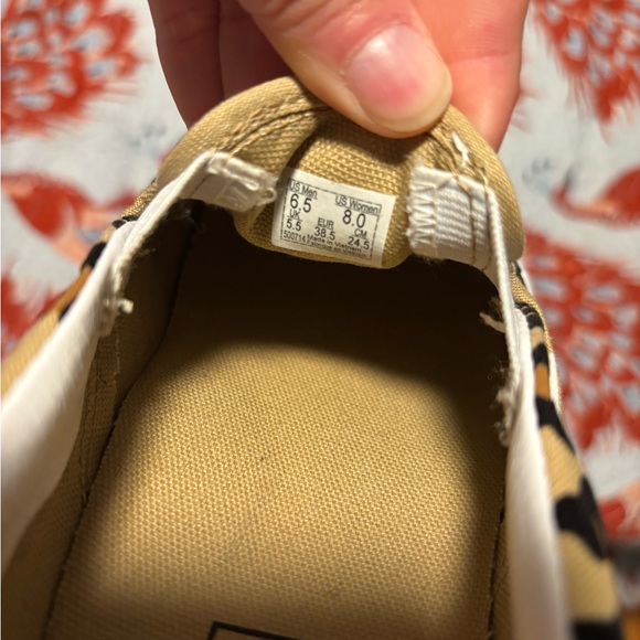 Vans Tan Leopard Slip-On - Picture 8 of 8